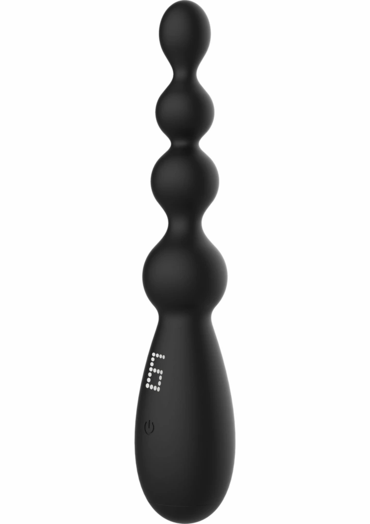 Hidden Desire Tetra Thrill Anal Vibrator silikonowy 4-kulkowy, czarny, ładowanie USB
