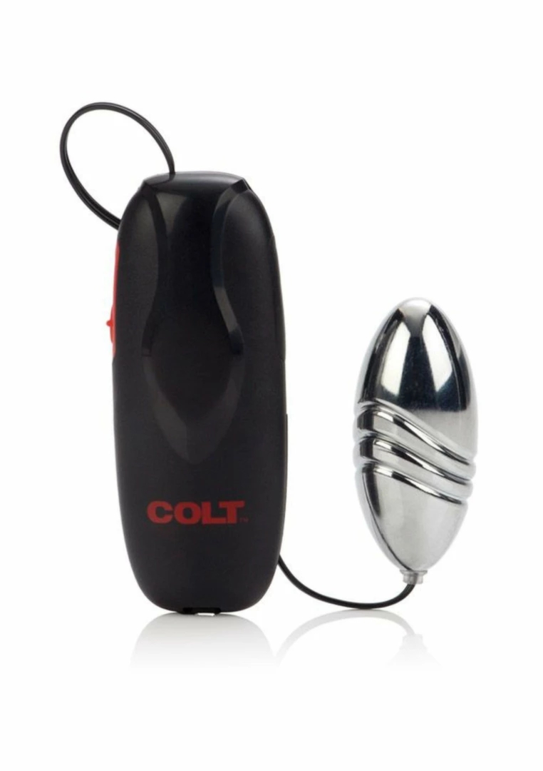 COLT Turbo Bullet duży system intymny z regulacją wibracji, srebrny ABS, ergonomiczny uchwyt