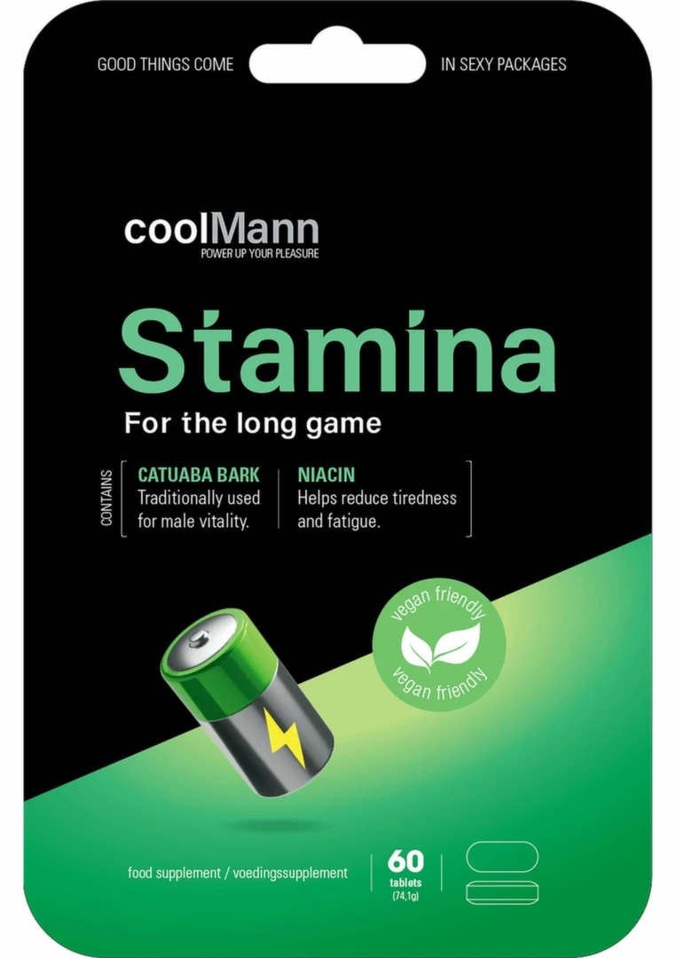 CoolMann Stamina 60 kapsułek – formuła wspierająca wytrzymałość i energię, ekstrakt Catuaba