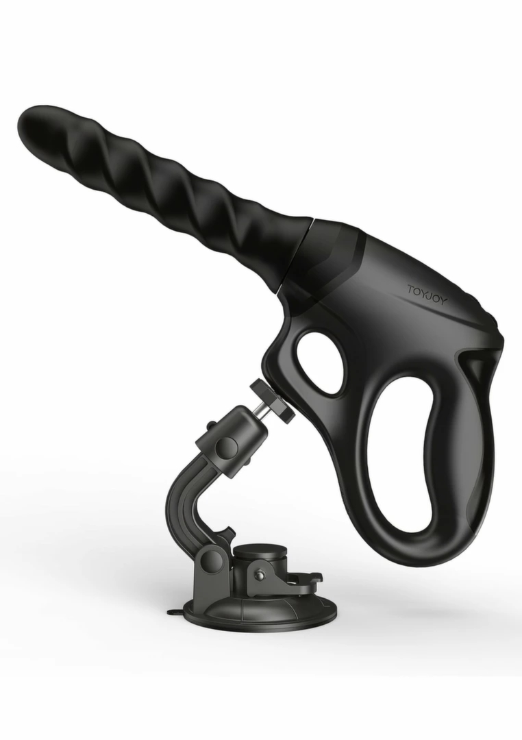 TOYJOY Cadence PRO+ Gun Vibrator model z uchwytem, system 360°, 9 trybów, przyssawka