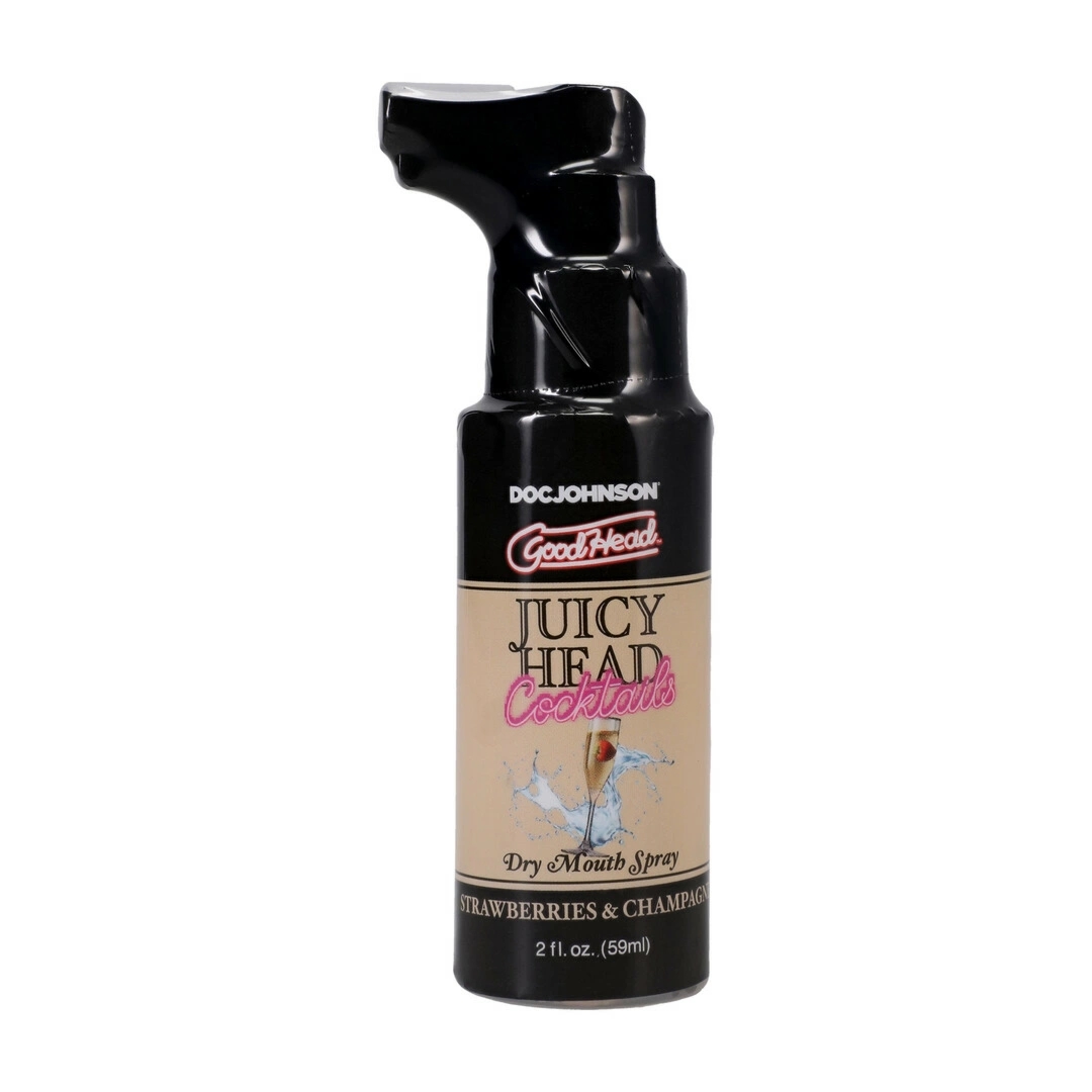 Juicy Head Cocktails Spray do ust Truskawki i Szampan 59ml – nawilżający, wegański