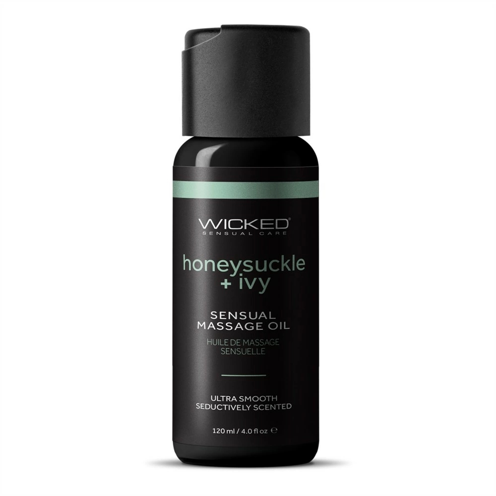 Wicked Sensual Care Honeysuckle & Ivy Olejek do masażu 120ml – wegańska formuła, witamina E