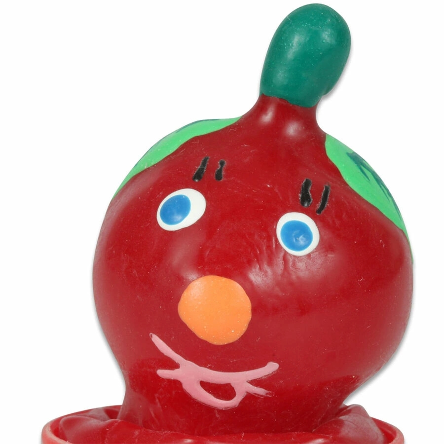 CONDOMERIE Tomato Edition – Artystyczna prezerwatywa ręcznie malowana, motyw pomidora, lateksowa