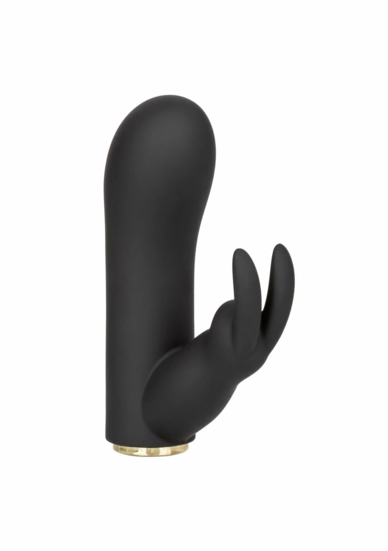 Raven Bunny mini masażer dwufunkcyjny, silikonowy, 10 trybów, IPX7, USB, czarny