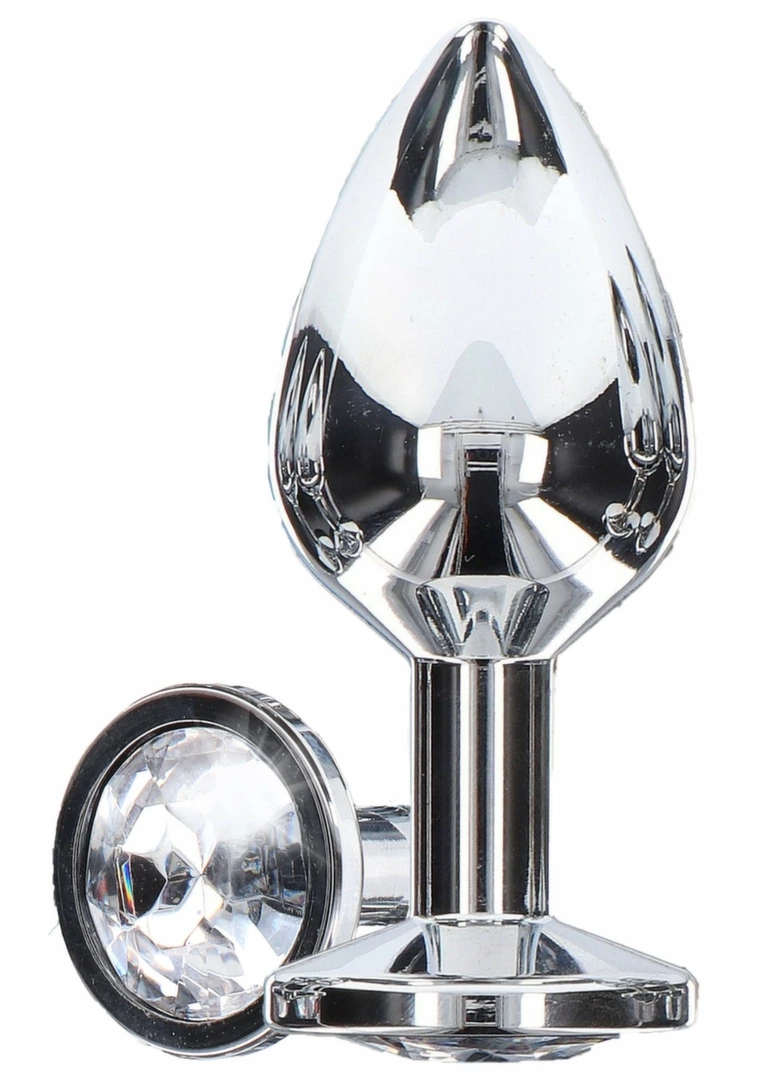 TOYJOY Starlight Booty Jewel Large aluminiowy model z kryształem, 8,5 cm, kolekcja Anal Play