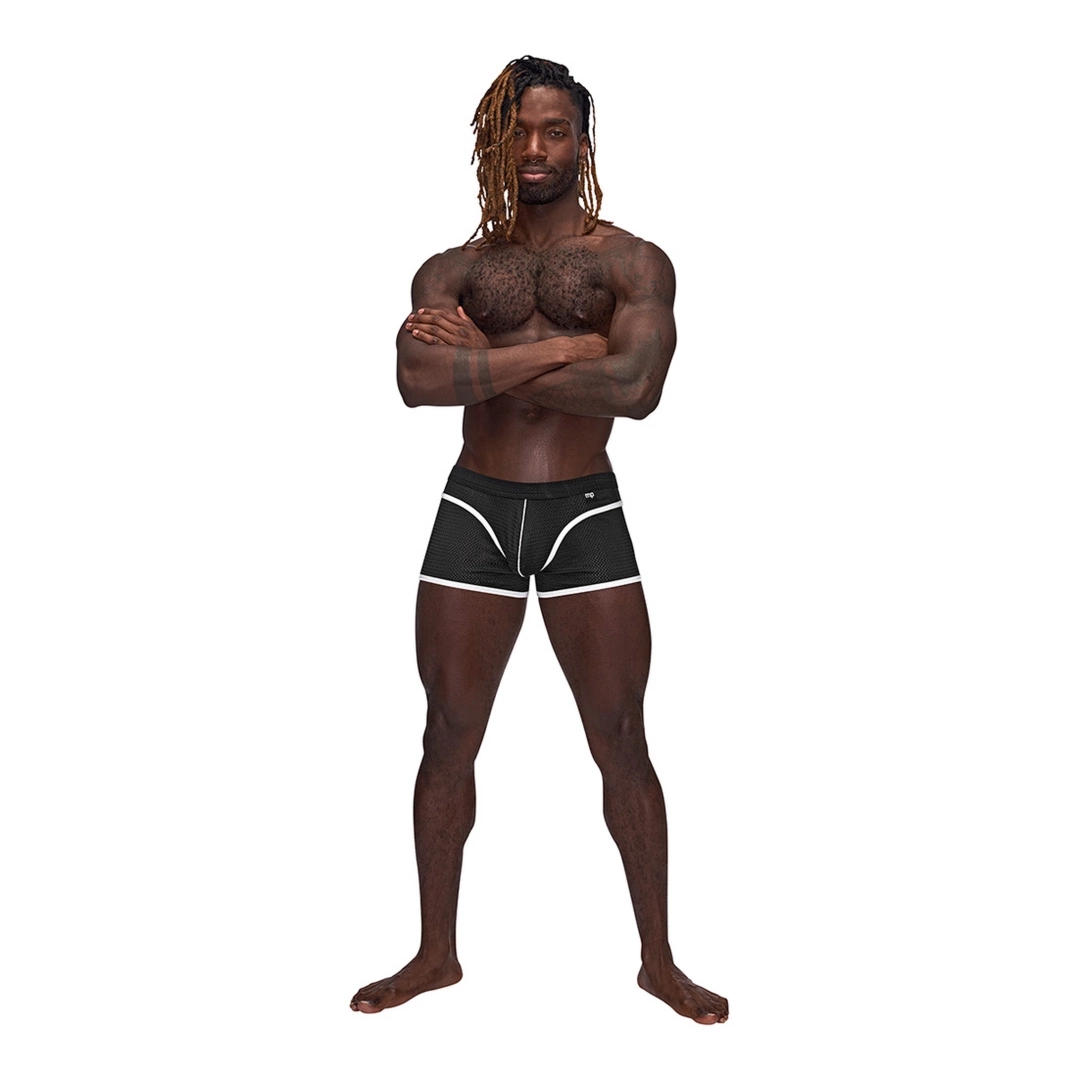 Male Power Sport Mesh Mini Short XL szorty sportowe z siateczki, elastyczny pas z logo