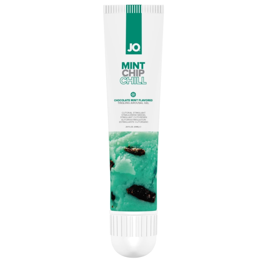 System JO Flavored Gel Mint Chip Chill – chłodzący żel wodny do masażu, mięta z czekoladą, 10 ml