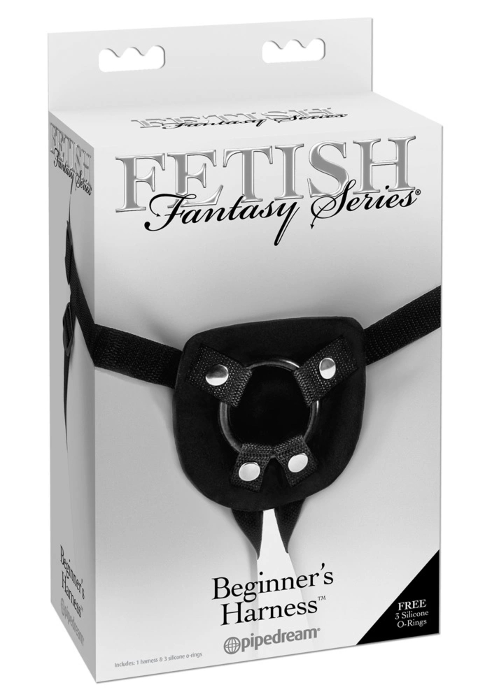 Fetish Fantasy Series uprząż z 3 wymiennymi pierścieniami, regulacja rozmiaru, uniwersalna