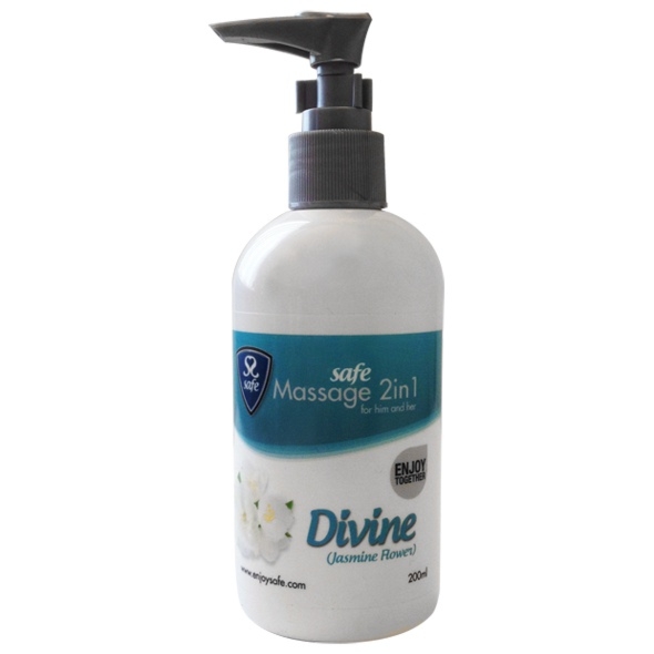 SexShop - Żel nawilżający i do masażu - Safe Massage 2 in 1 Passion Jasmine Flower jaśmin
