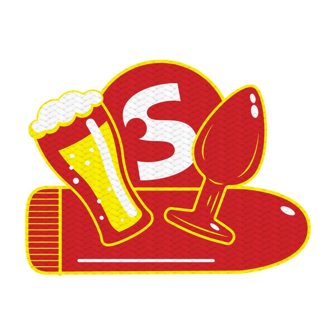 Shots Naszywka Woven Badge Motyw Imprezowy Piwo Korkowy, tkanina żakardowa