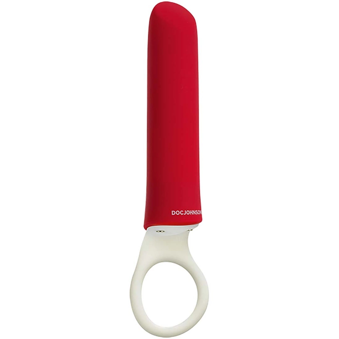 Doc Johnson iPlease Mini – kompaktowy model szminka, 20 trybów, cichy silnik, czerwony USB