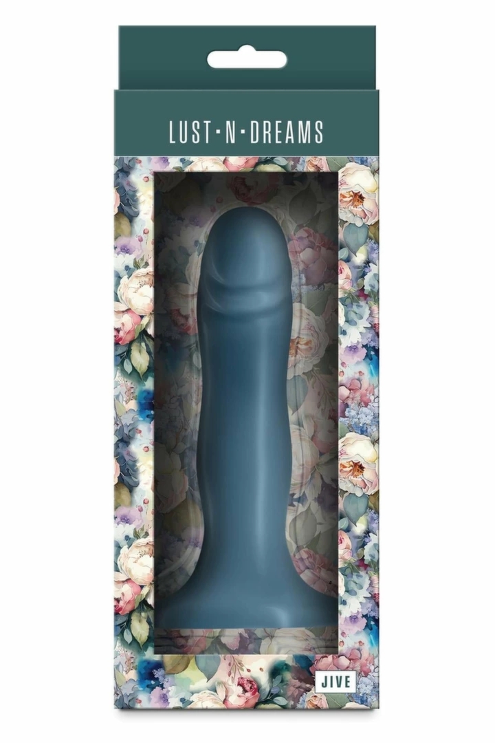 LUST-N-DREAMS JIVE OCEAN silikonowy model z przyssawką, płynny silikon, anatomiczny, 16,3 cm