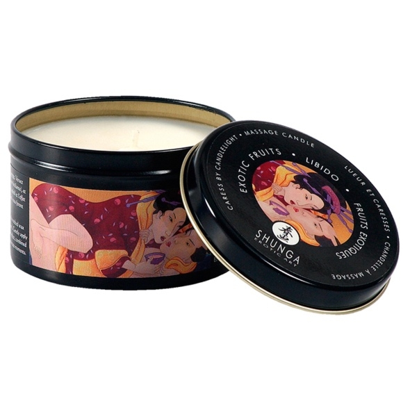 SexShop - Świeca do masażu - Shunga Massage Candle - Egzotyczne owoce