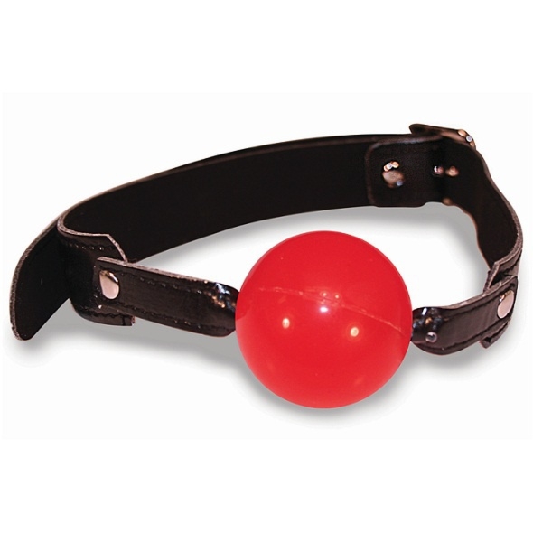 SexShop - S&M Solid Red Ball Gag – Knebel czerwony