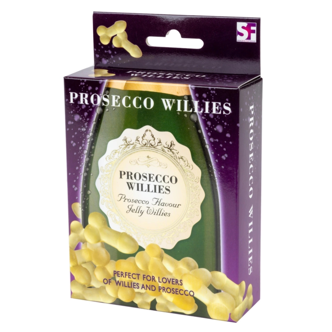 Spencer & Fleetwood Żelki Prosecco 120g – butelka szampana, bezalkoholowe, eleganckie opakowanie