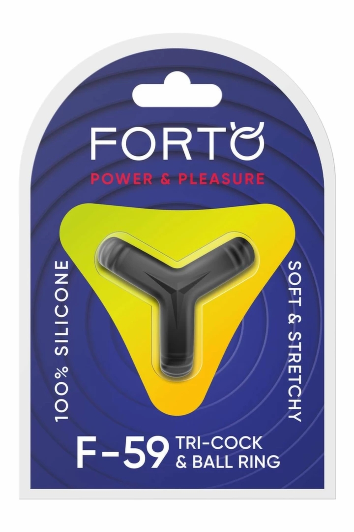 FORTO F-59 Pierścienie Tri 3w1 silikonowe czarne, elastyczne system
