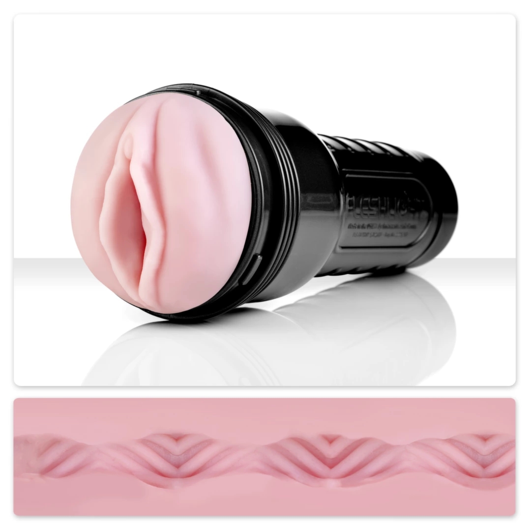 Fleshlight Pink Lady Vortex – spiralny model anatomiczny SuperSkin, system Vortex, 25,5 cm