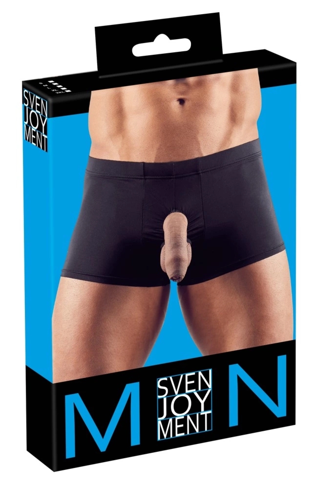 Svenjoyment Bokserki męskie S czarne z otworami, anatomiczny fason