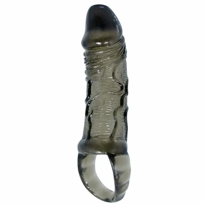 BAILE Osłona przedłużająca z paskiem, 11,5 cm, transparentny TPR, anatomiczna tekstura