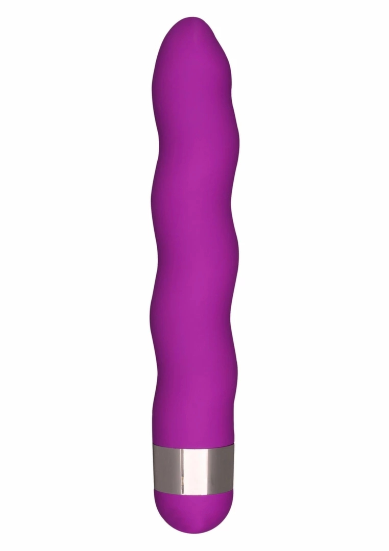 ToyJoy Funky Wave Vibrette mini masażer wodoodporny ABS, falisty, fioletowy, twist-cap