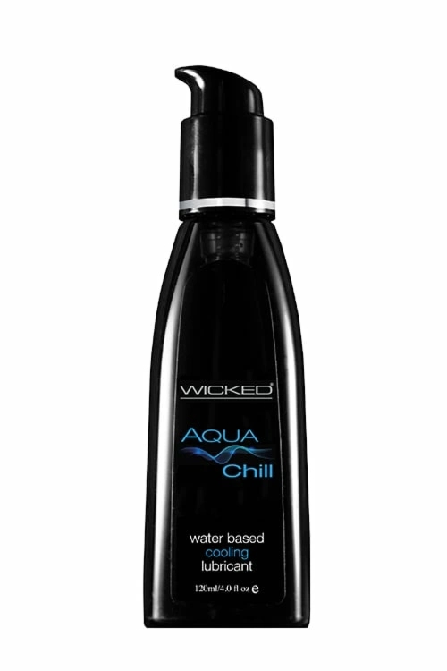 WICKED Aqua Chill Lubricant 120ml chłodzący żel intymny, ekstrakt z mięty i imbiru