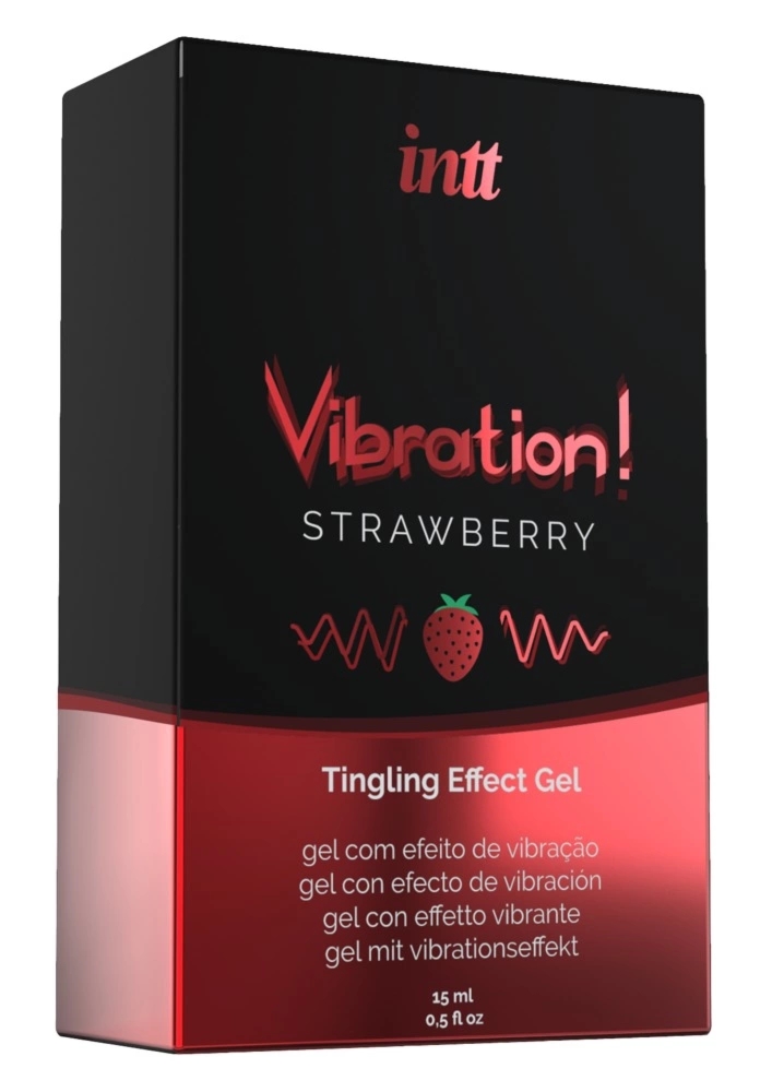 INTT Tingling Gel Strawberry 15ml – żel intymny z efektem pulsującym i rozgrzewającym, aromat truskawki