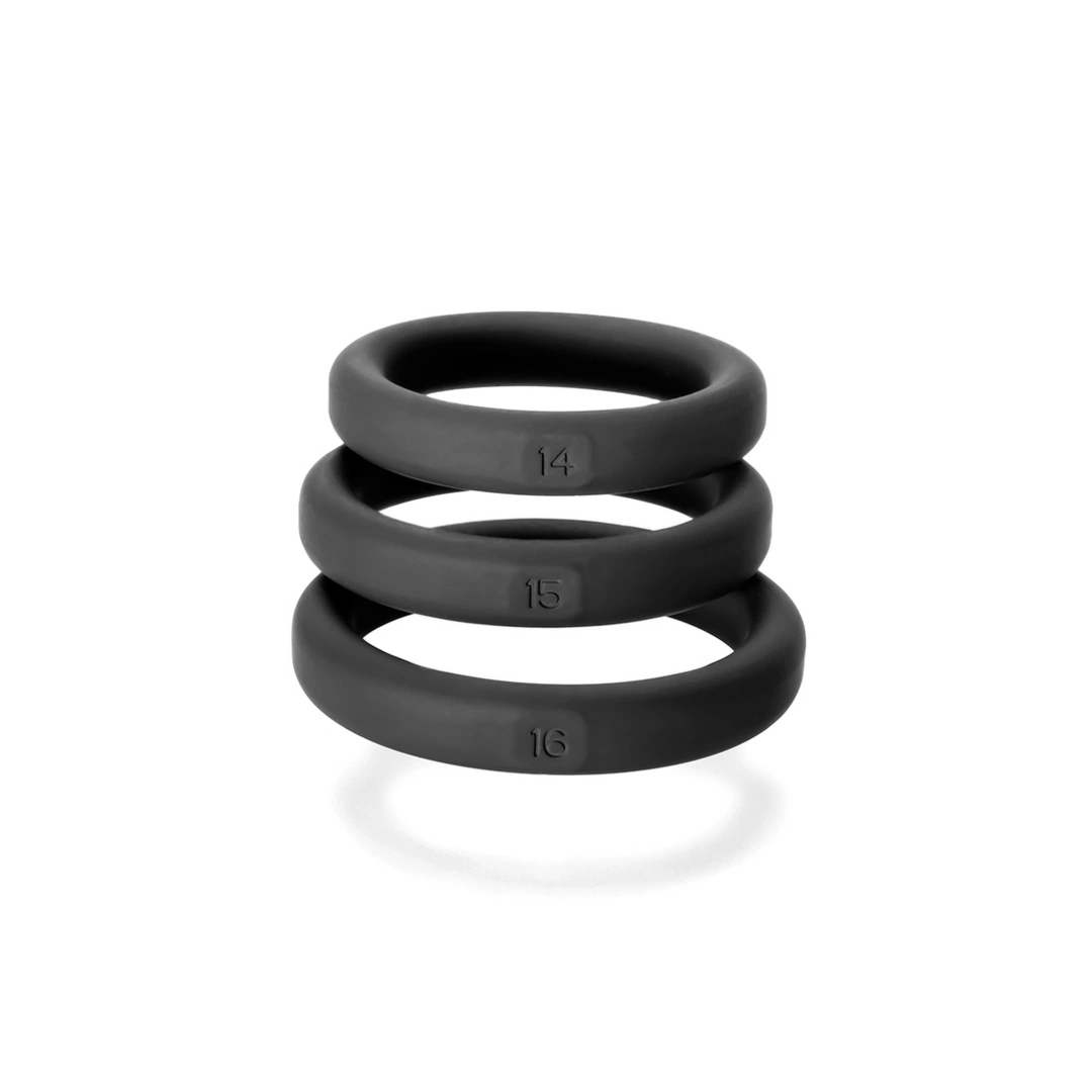 Perfect Fit Brand zestaw pierścieni Comfort Ring, różne rozmiary, elastyczny TPR