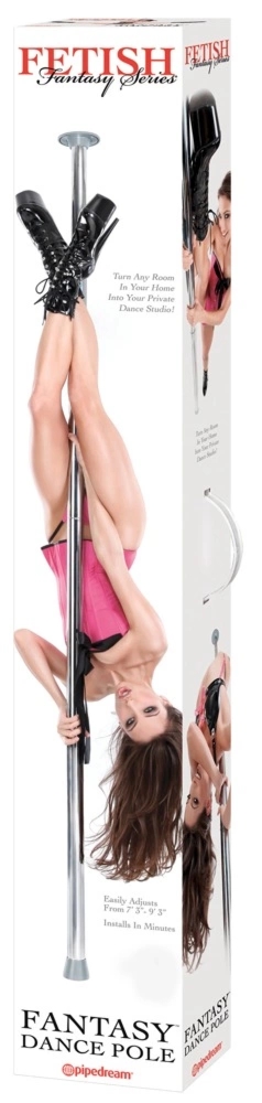 Fetish Fantasy Series bar taneczny domowy srebrny – regulowany system 222,5-283,5 cm