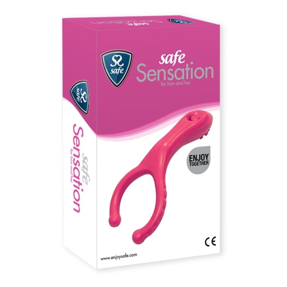 SexShop - Zacisk wibrujący na członka - Safe Sensation Cockring