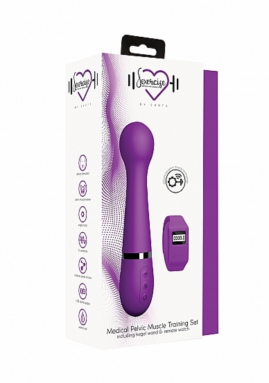 MASAŻER do ćwiczenia mięśni Kegla STYMULACJA - Kegel Wand - Purple