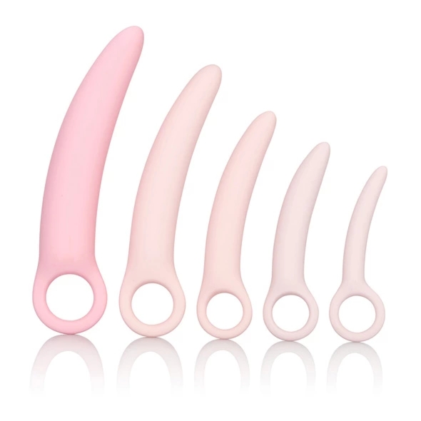 CalExotics Inspire Silicone Dilator Zestaw 5 Rozmiarów Różowy – anatomiczne aplikatory z silikonu medycznego