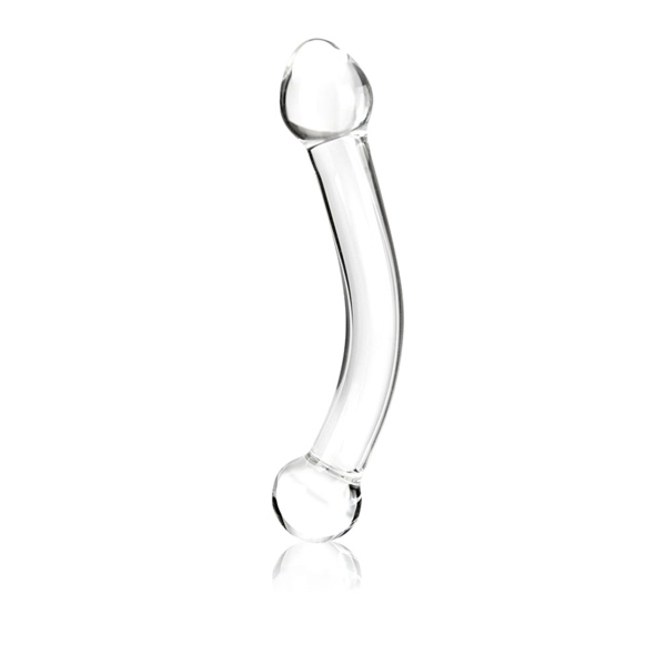 SexShop - Dildo do stymulacji punktu G - Glas Curved G-Spot Stimulator Glass Dildo
