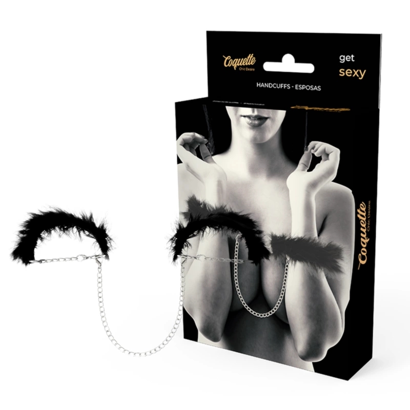 Coquette Chic Desire Kajdanki Fetish Deluxe – Metalowe, Eleganckie, Niklowane, Regulowane