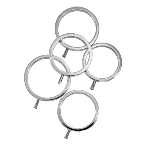 SexShop - Pierścienie erekcyjne do elektroseksu - ElectraStim Solid Metal Cock Ring Set 5 sizes - online