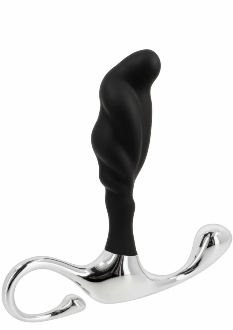 TOYJOY P-Spot Stimulator Small anatomiczny korek silikonowy, czarny, kompaktowy