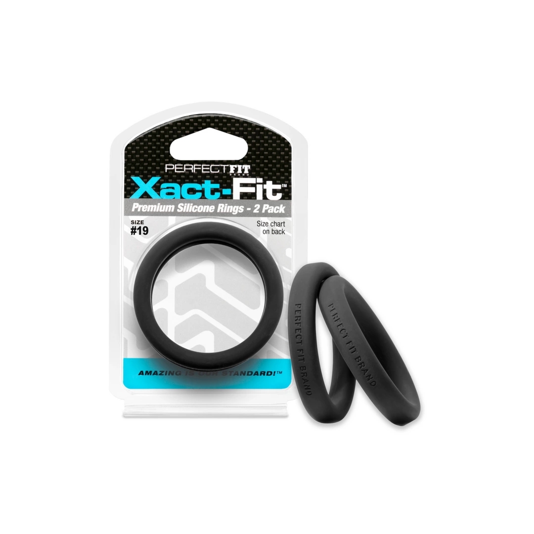 Perfect Fit Brand Xact-Fit zestaw pierścieni dopasowujących rozmiar #19, 2 sztuki