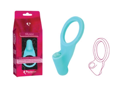 SexShop - FeelzToys - Wibrujący Pierścień - Muvee Penisring