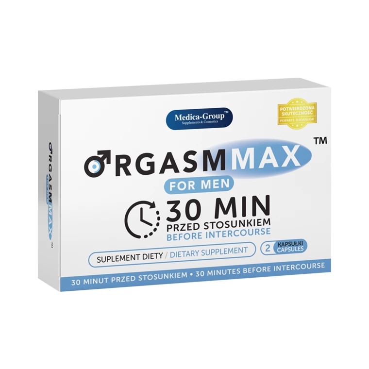Medica-Group Orgasm Max for Men 2 kapsułki – Suplement z maca, żeń-szeniem, L-argininą, kofeiną