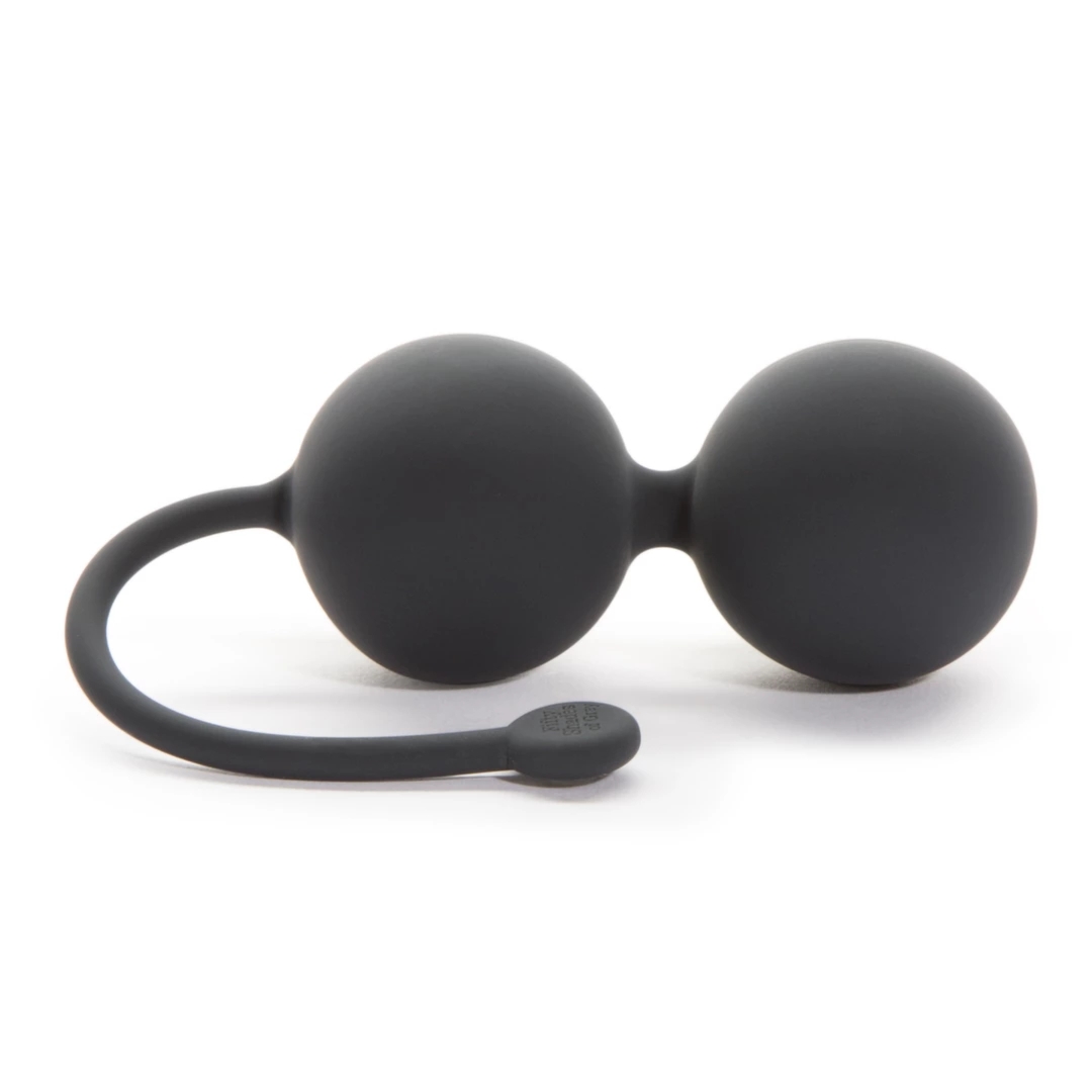 Fifty Shades of Grey Tighten and Tense kulki silikonowe 70g 16,5cm, ćwiczenia mięśni Kegla