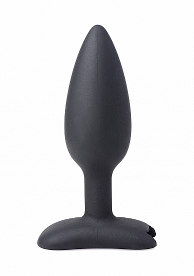 Silikonowy korek analny z E-Stymulacją Bum Shock - Czarny AG260 - Bum Shock E-Stim Silicone Anal Plug - Black