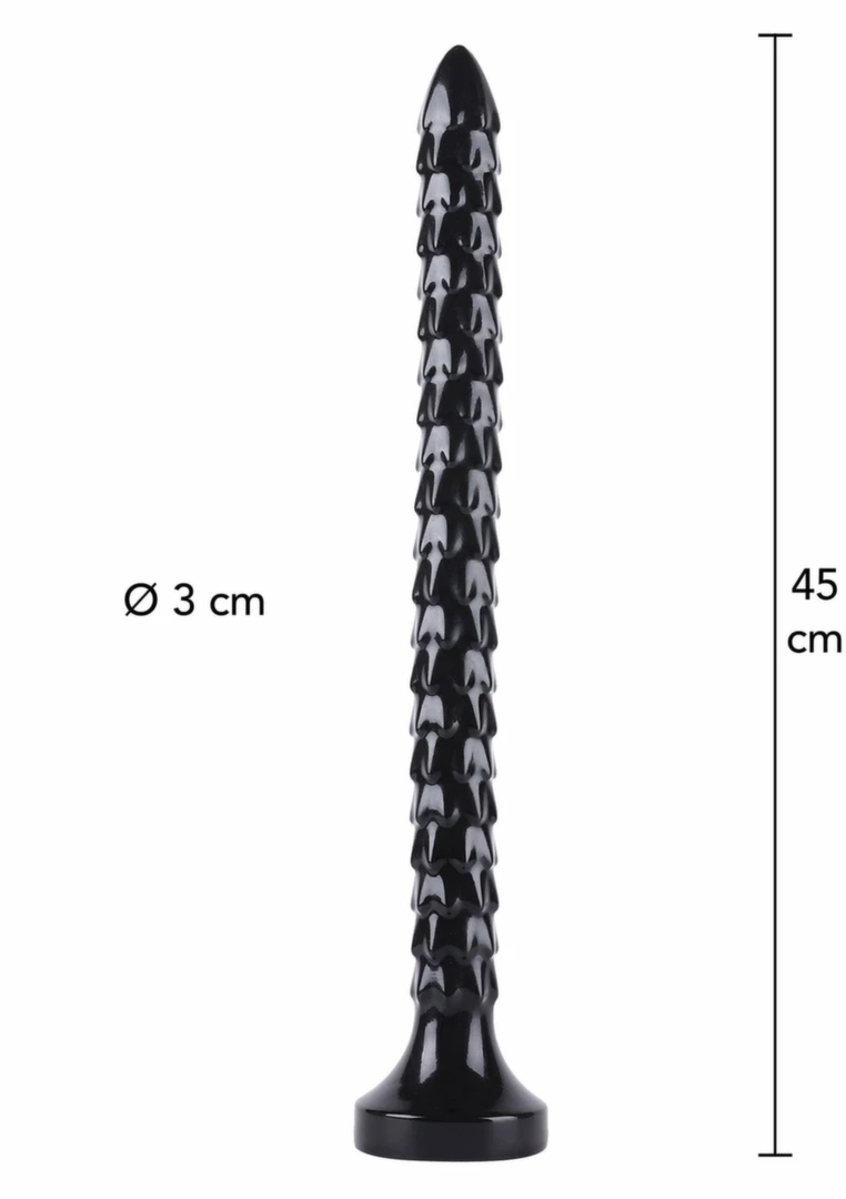 HIDDEN DESIRE Extreme Anal Snake 45 cm elastyczny model XXL, szeroka podstawa, PVC