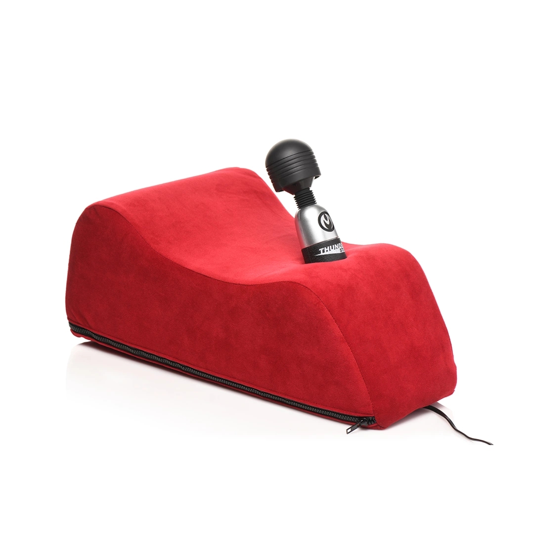 XR Brands Wedge Cushion piankowa poduszka wsparcie do pozycji, 7 cali, czarna, ergonomiczna