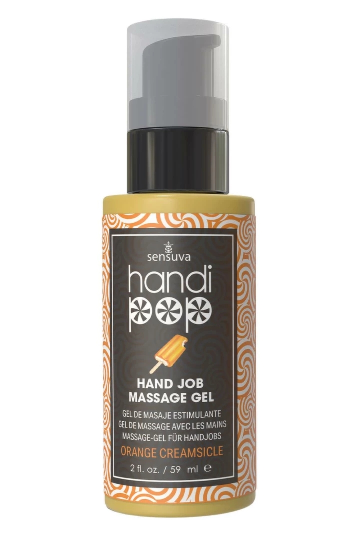 Sensuva HandiPop Edible Massage Gel Orange Creamsicle 59ml jadalny żel do masażu, pomarańczowy