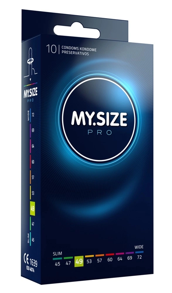 MY.SIZE PRO 49 mm 10 szt. – ultracienkie prezerwatywy Vytex, hypoalergiczne