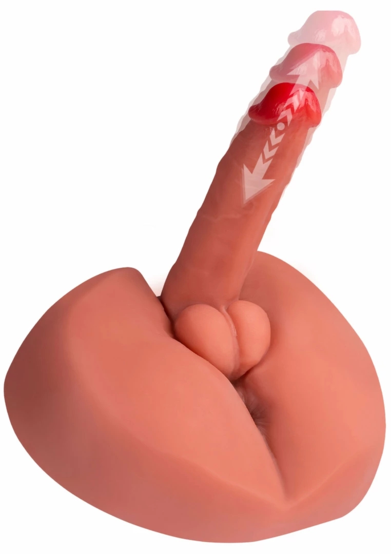 HIDDEN DESIRE BANGERS Hardcore Deep Fucker 3.2 kg anatomiczny model TPE, system wibracji