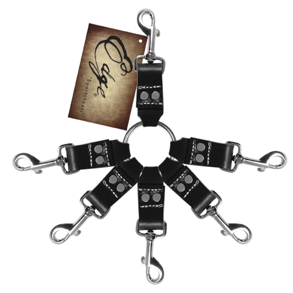 Sexshop - Sportsheets Edge Leather 6 Point Hog Tie - Uprząż do spinania w kołyskę