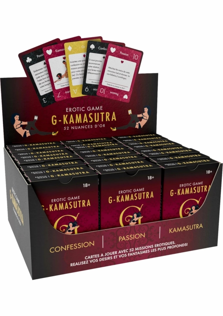 G Kamasutra karty inspiracji 24 opakowania ENG/FR/DE – zestaw dla par, 52 karty