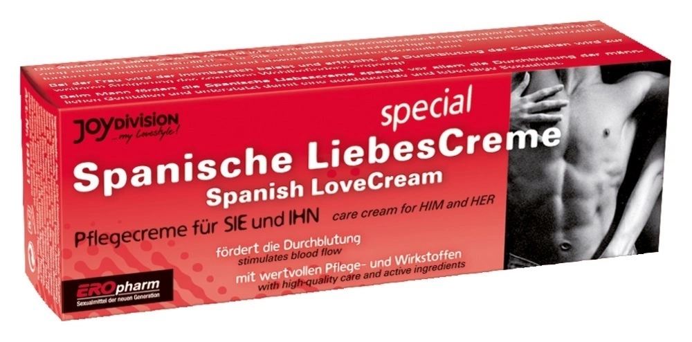 Spanish Lovecream krem do masażu intymnego 40ml – pielęgnacja skóry, uniwersalna formuła