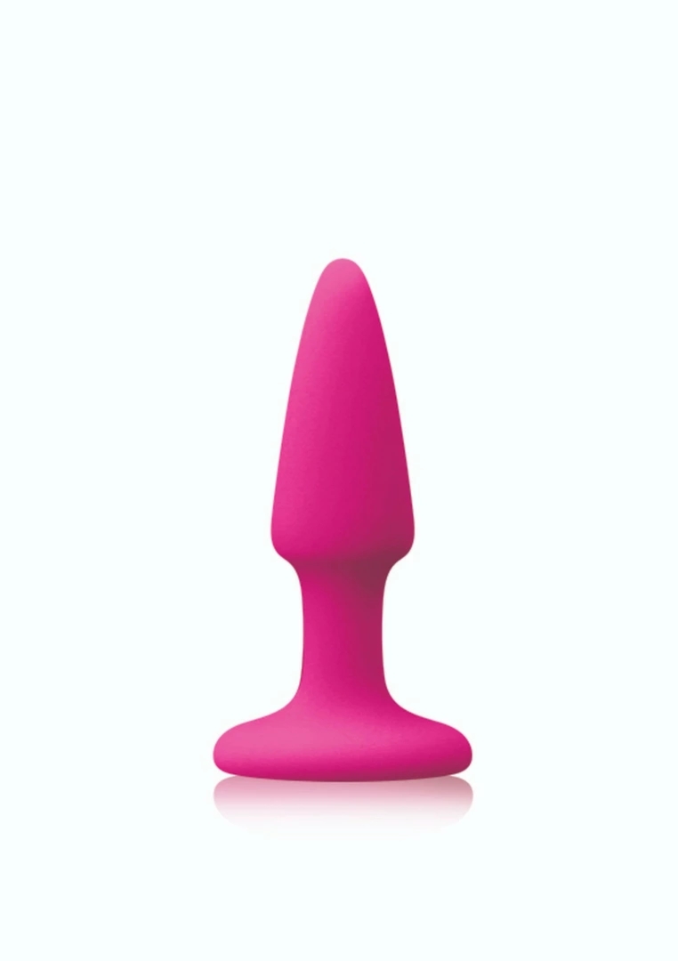 NS Novelties Colours Pleasures Mini Plug silikonowy model z przyssawką czarny rozmiar S