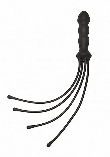 SILIKONOWY BAT DO ZABAWY EROTYCZNEJ CZARNY- 2404-25-BU - The Quad - Premium Silicone Whip - Black